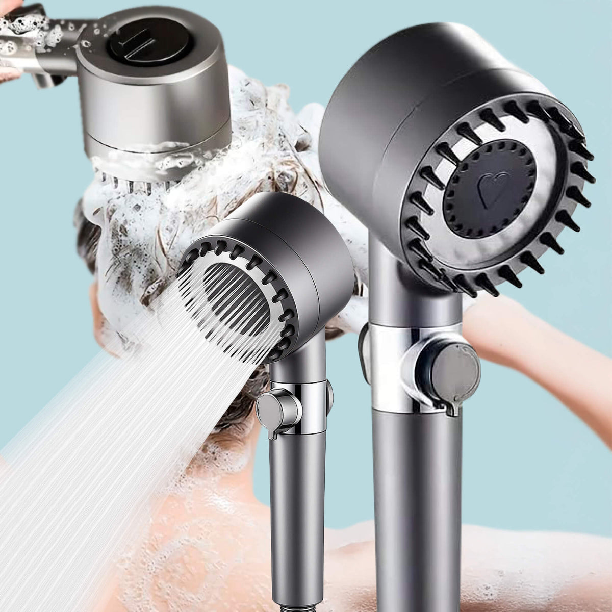 AquaPulse High-Pressure Filtered Showerhead