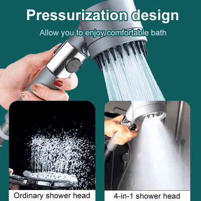 HydraPulse Showerhead — 200% Water Pressure, High-Velocity Spray