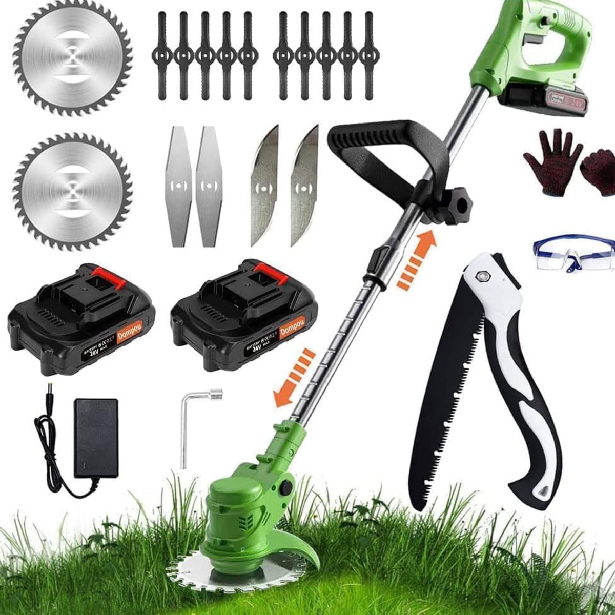 VerdaPro 24V Cordless String Trimmer — 18,000 RPM, 1350W - Desfino