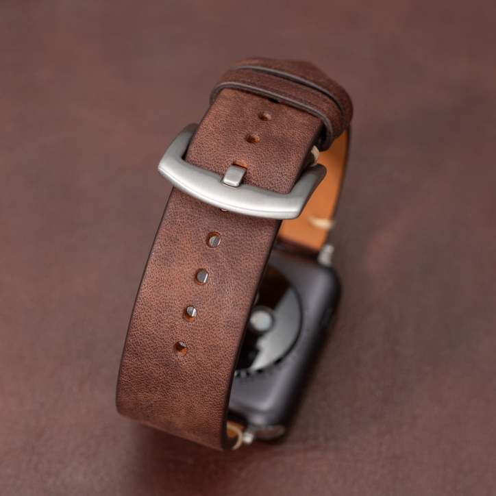 Mareni-smartwatchrem — slankt italiensk læder, 316L rustfrit stål - Desfino