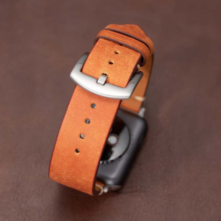 Mareni-smartwatchrem — slankt italiensk læder, 316L rustfrit stål - Desfino