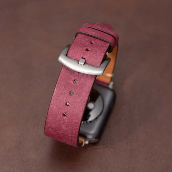 Mareni-smartwatchrem — slankt italiensk læder, 316L rustfrit stål - Desfino