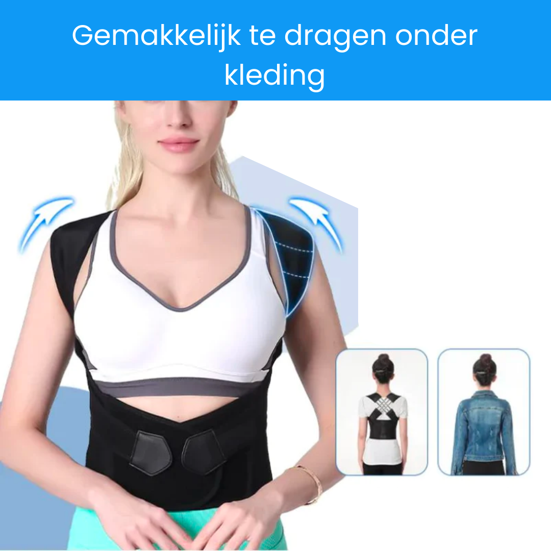 Korektor držení těla SpineEase Pro — opora krku, ramen a zad - Desfino