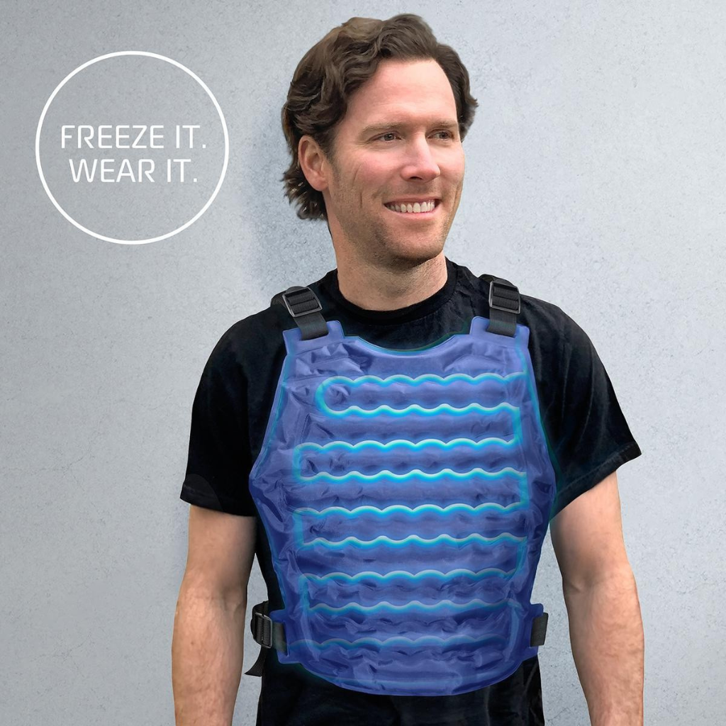 PolarCore justerbar isvest — genanvendelig gelkerne til lindring af varme - Desfino