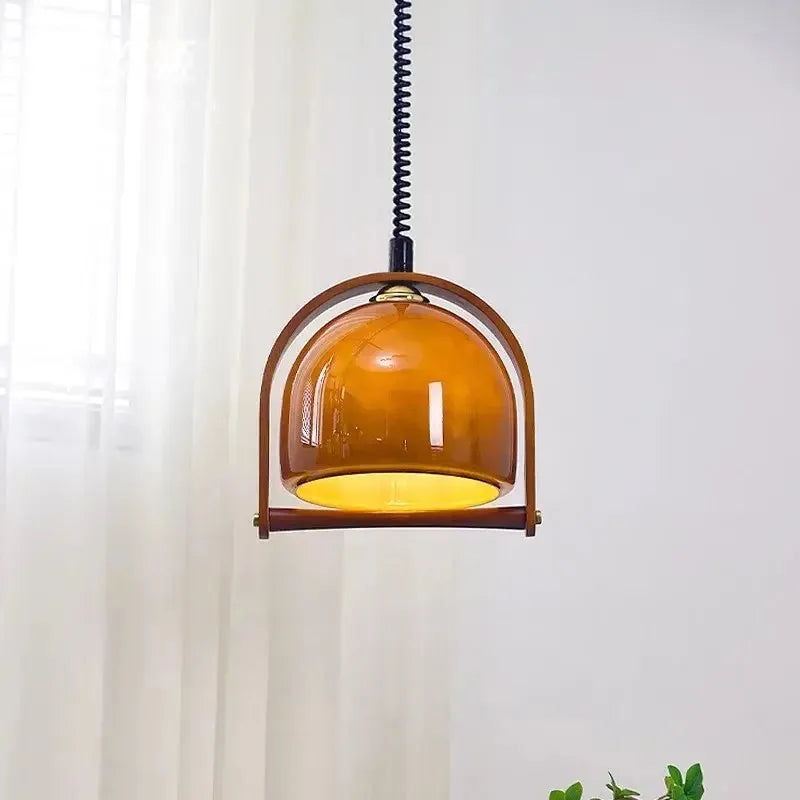 Rivara pendellampe i tre — vintage lampe til spisestue og kjøkken - Desfino