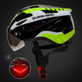 Kask rowerowy unisex Velora - lekki, zintegrowane tylne światło LED - Desfino