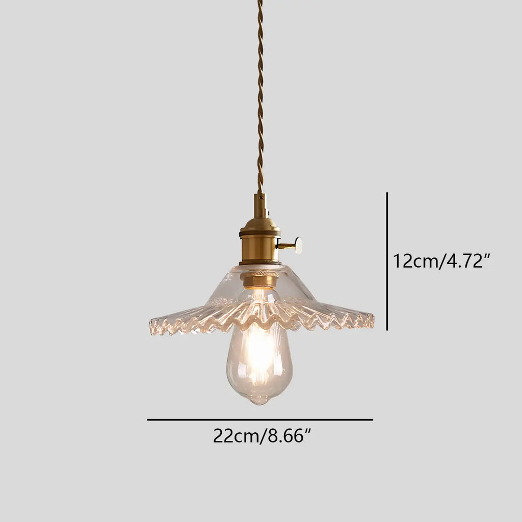 Isabel Glass Pendant Light for Kitchen Island | Desfino