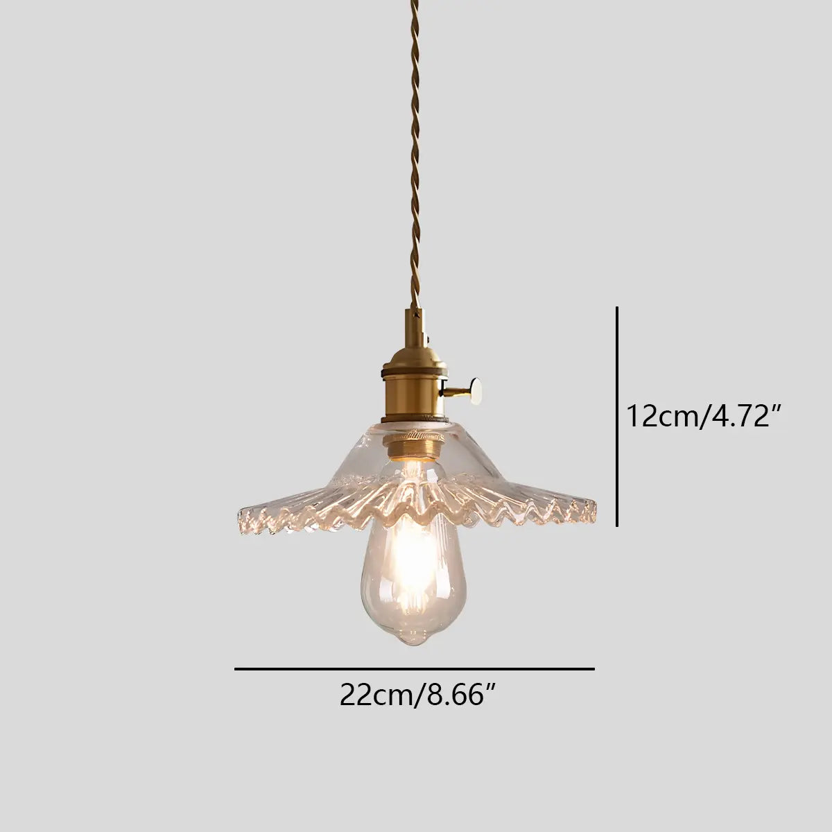 Isabel Glass Pendant Light for Kitchen Island | Desfino