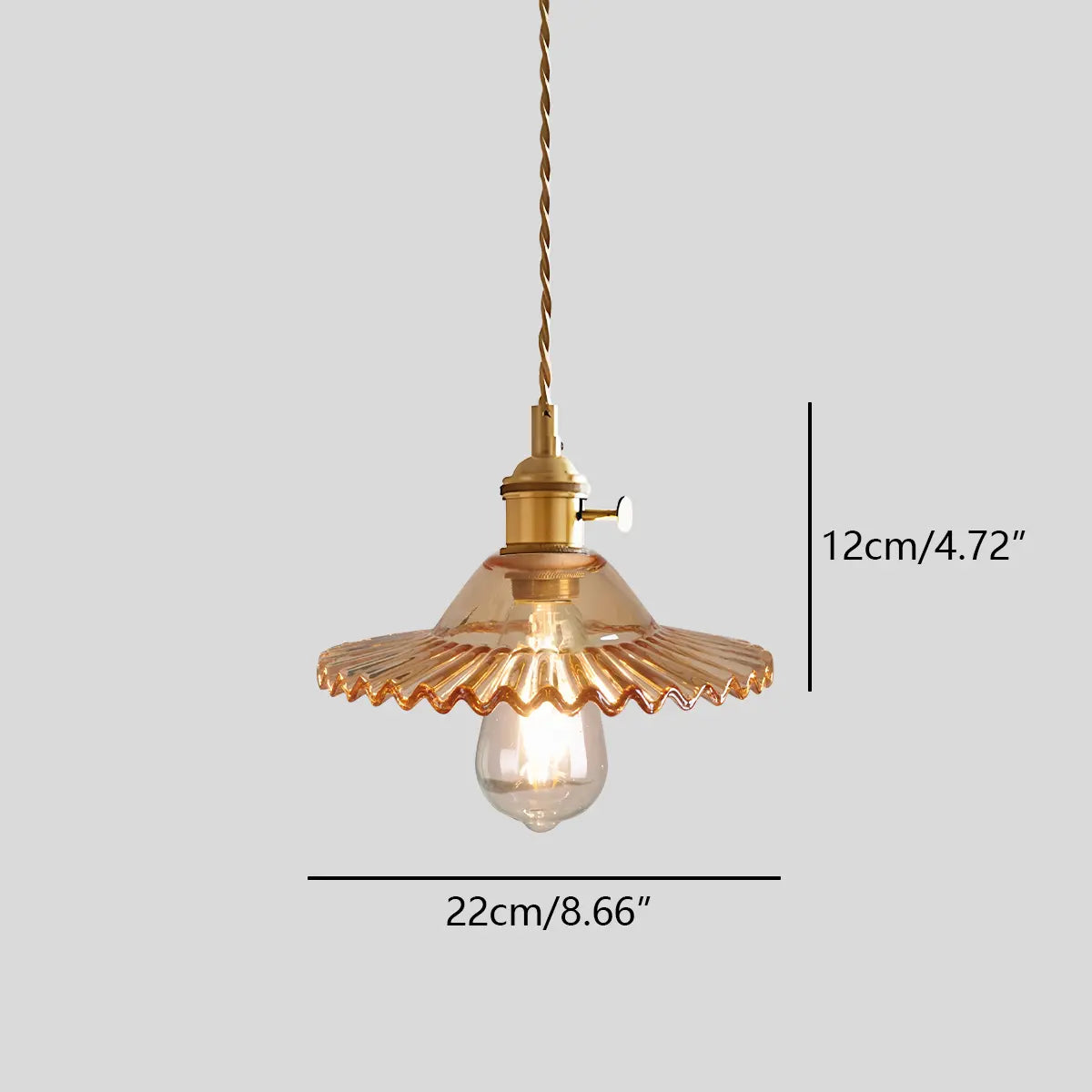 Isabel Glass Pendant Light for Kitchen Island | Desfino