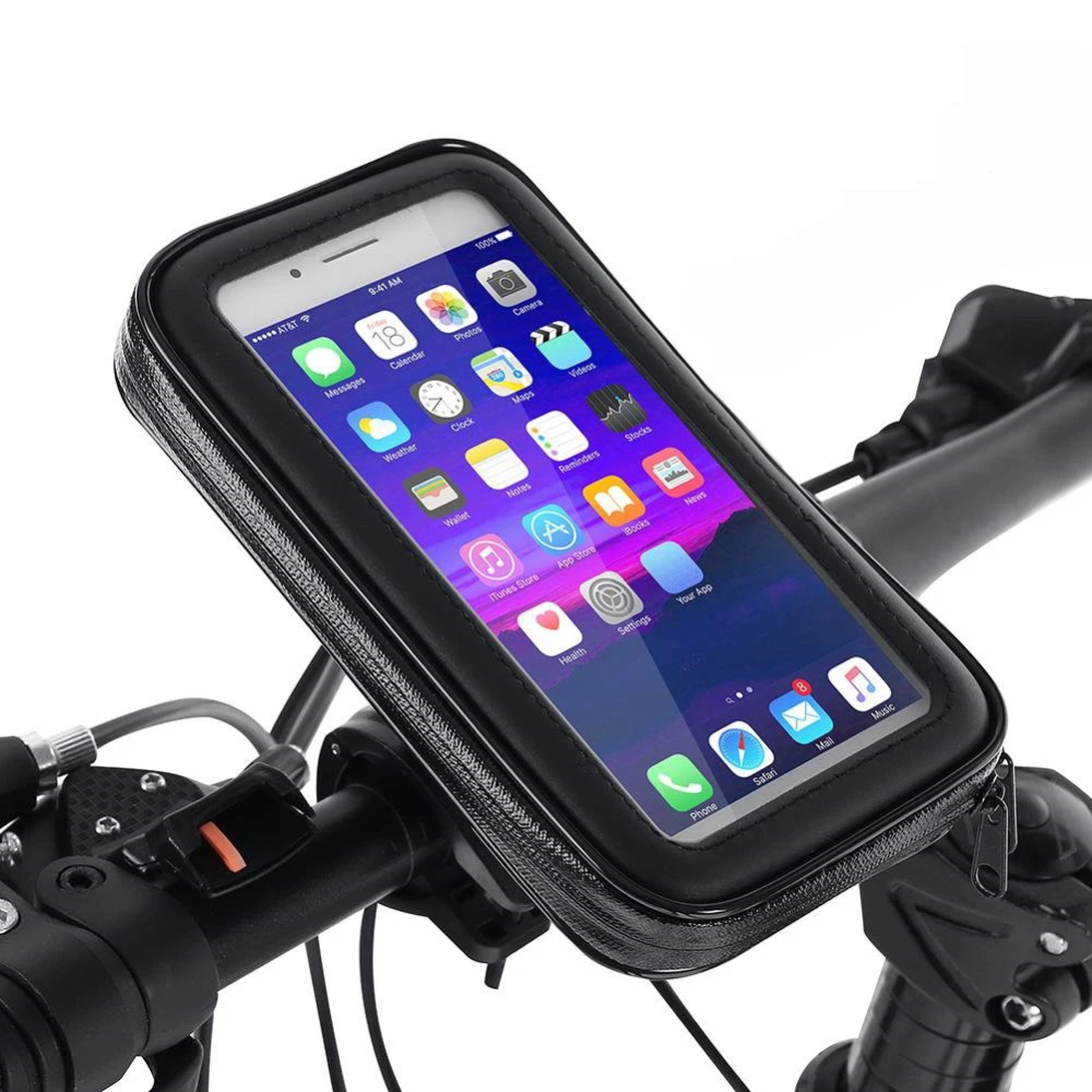 Suporte impermeável para telemóvel no guiador da bicicleta Azerin - Desfino