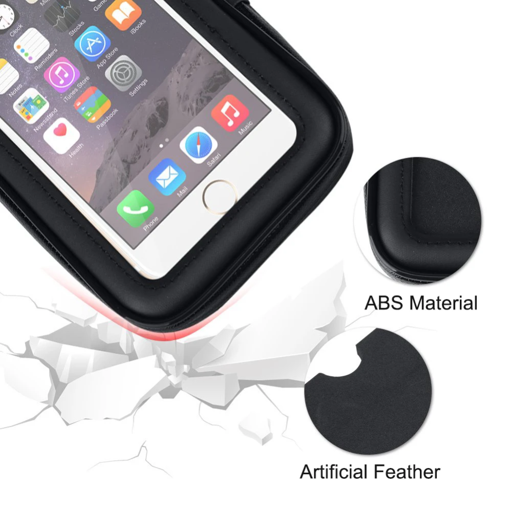 Suporte impermeável para telemóvel no guiador da bicicleta Azerin - Desfino