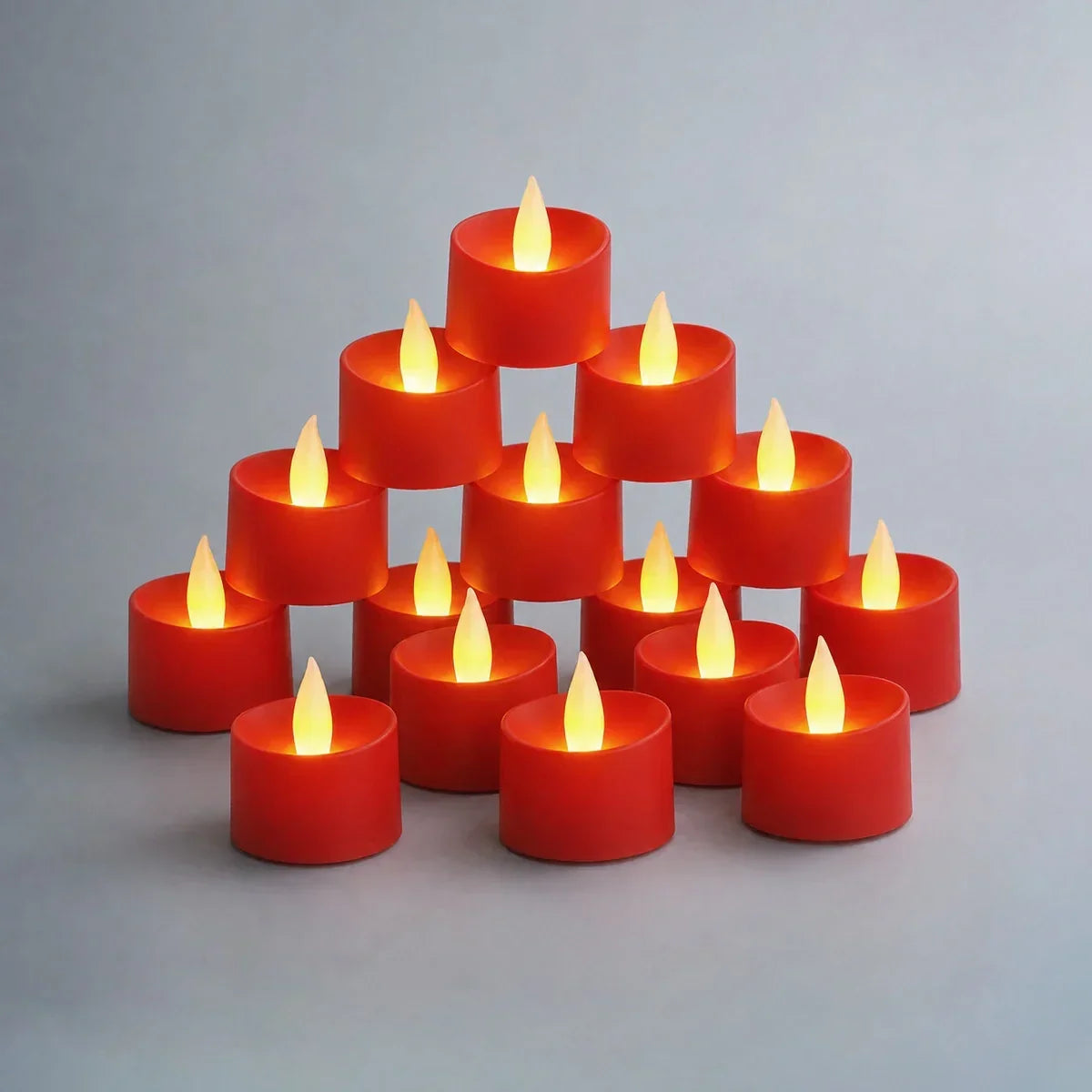 Realistische flammenlose LED-Teelichter, 100er-Pack × 18 | Desfino