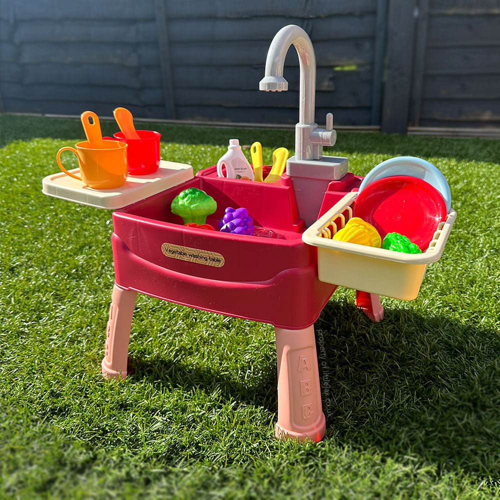 SproutPlay staande watertafel — batterijgevoede circulerende kraan - Desfino