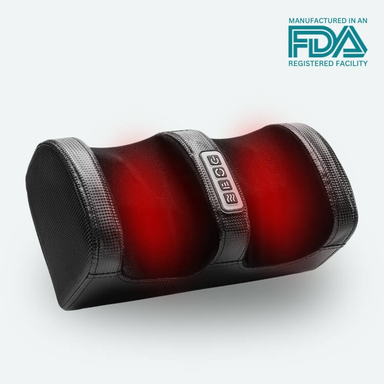 CircuRelief Dual Foot & Calf Massager — Deep Compression, Shiatsu - Desfino