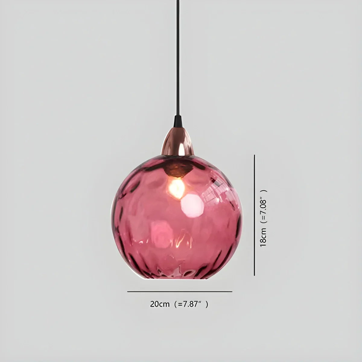 Colorful Glass Ball Pendant Light for Living Room | Desfino