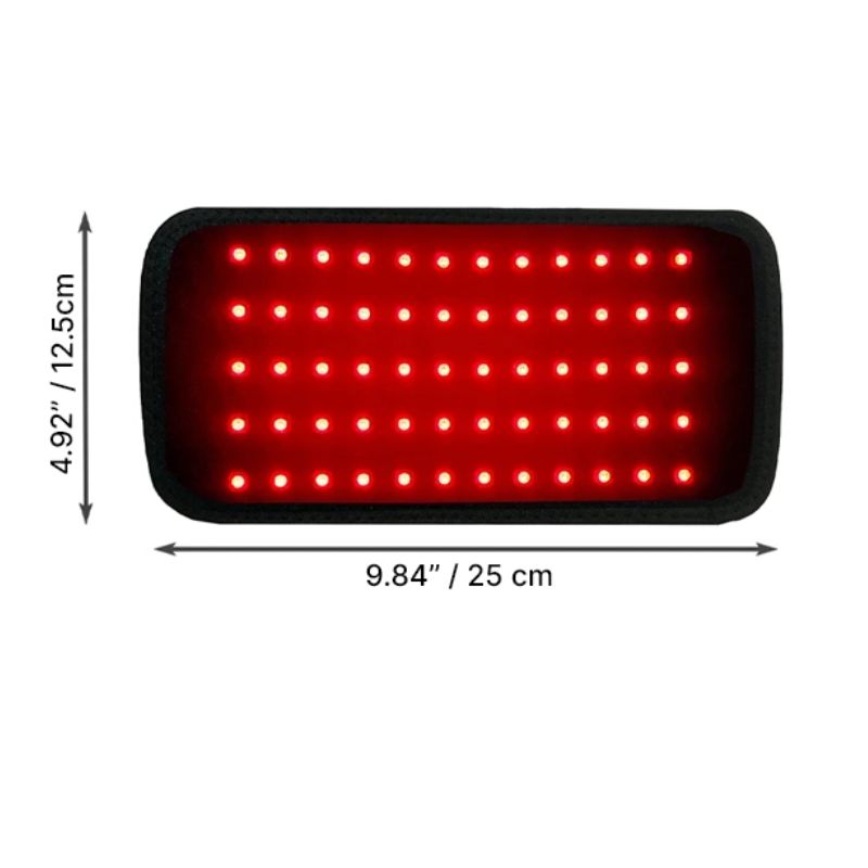 Viselhető vörösfényes párna — 60 LED, 130mW/cm², nulla EMF - Desfino