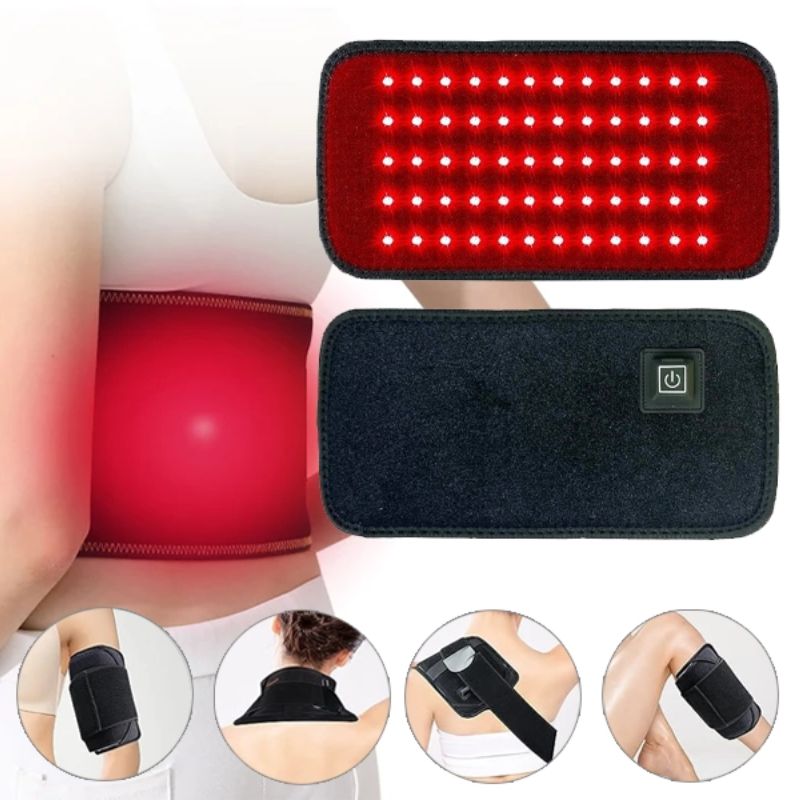 Viselhető vörösfényes párna — 60 LED, 130mW/cm², nulla EMF - Desfino