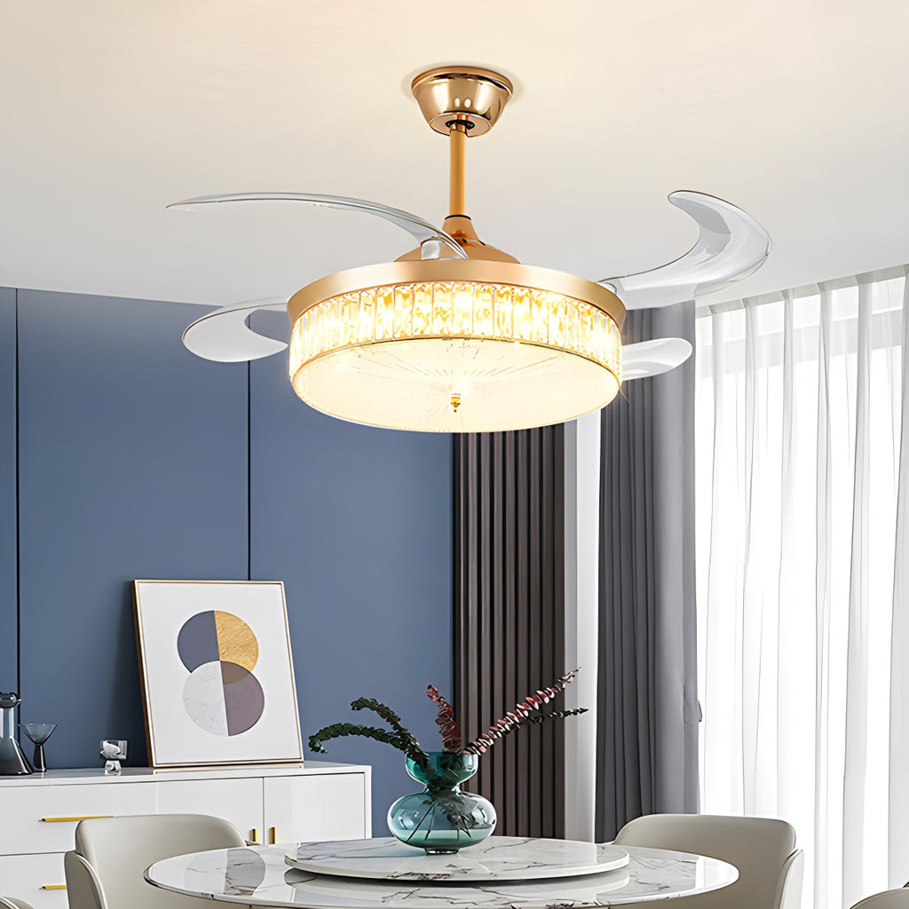 Remote Hugger Ceiling Fan Light | Desfino