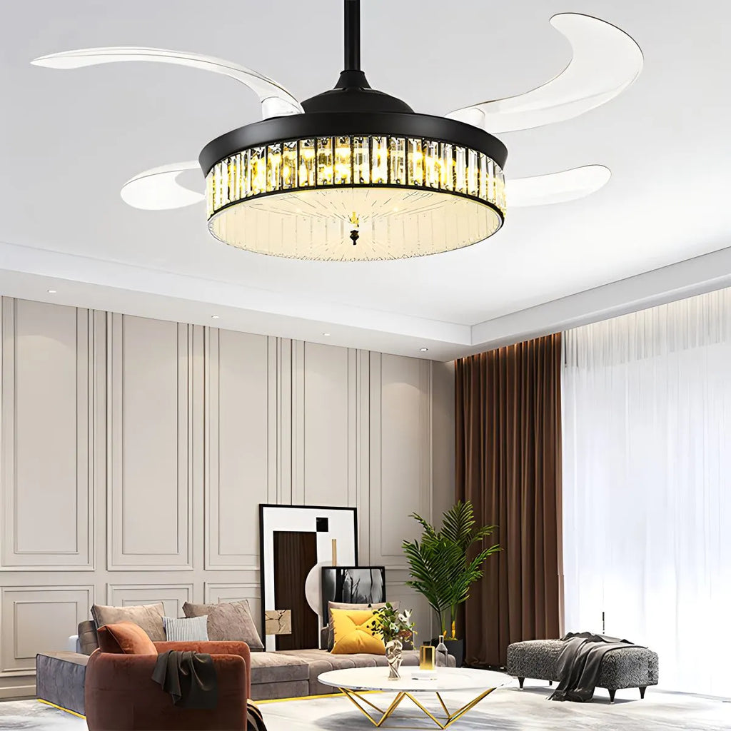 Remote Hugger Ceiling Fan Light | Desfino