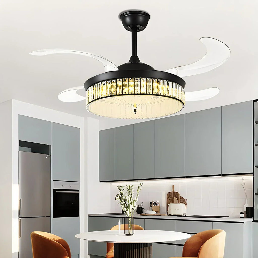 Remote Hugger Ceiling Fan Light | Desfino