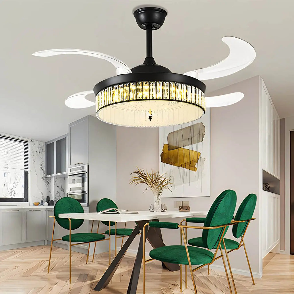 Remote Hugger Ceiling Fan Light | Desfino