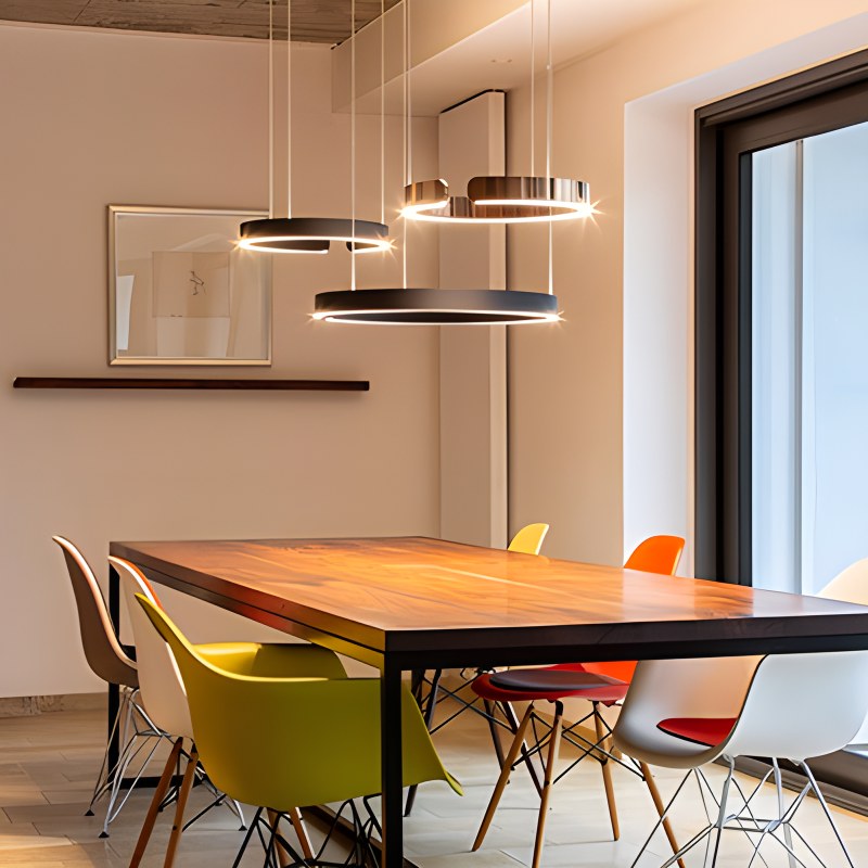 Moderner LED-Ring-Kronleuchter für das Wohnzimmer | Desfino