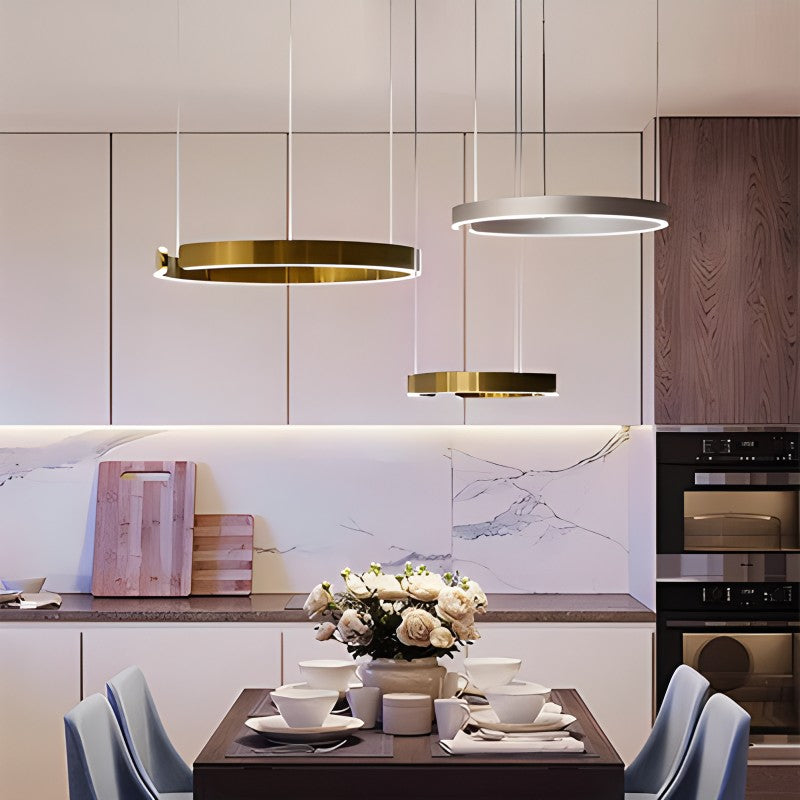 Moderner LED-Ring-Kronleuchter für das Wohnzimmer | Desfino