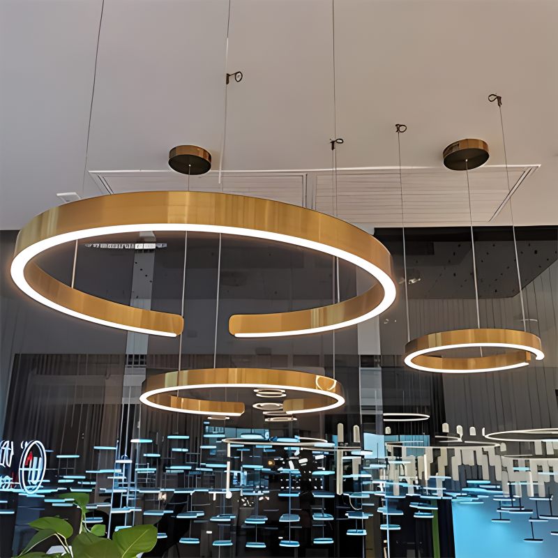 Moderner LED-Ring-Kronleuchter für das Wohnzimmer | Desfino