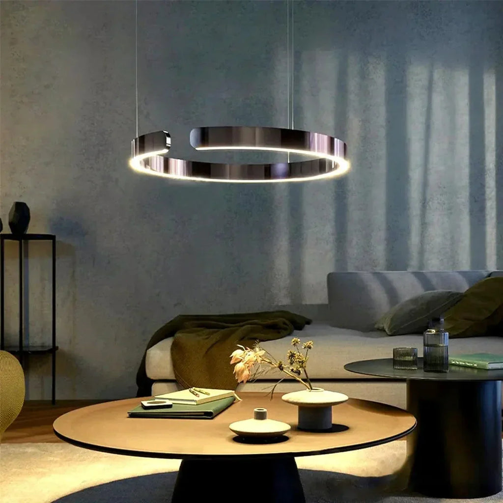 Moderner LED-Ring-Kronleuchter für das Wohnzimmer | Desfino