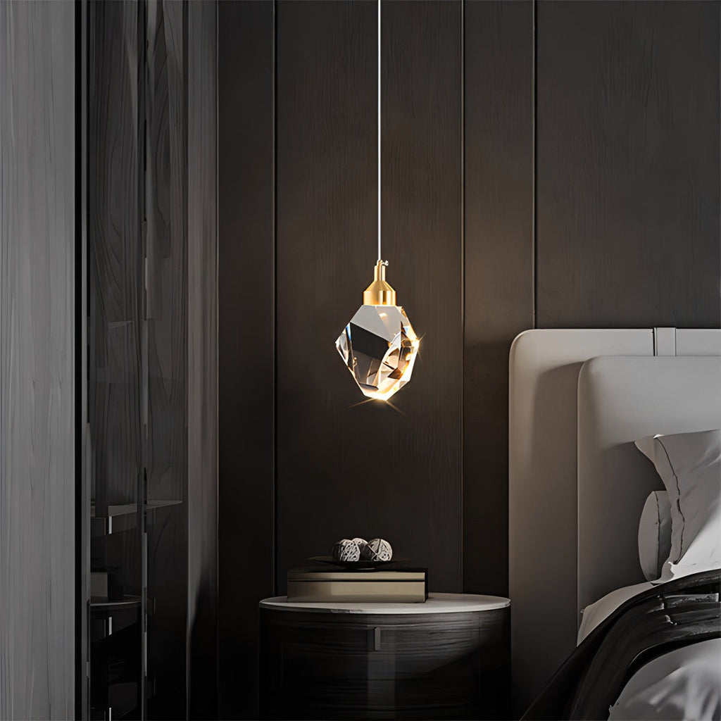 Rock Crystal Rain Chandelier for Living Room | Desfino