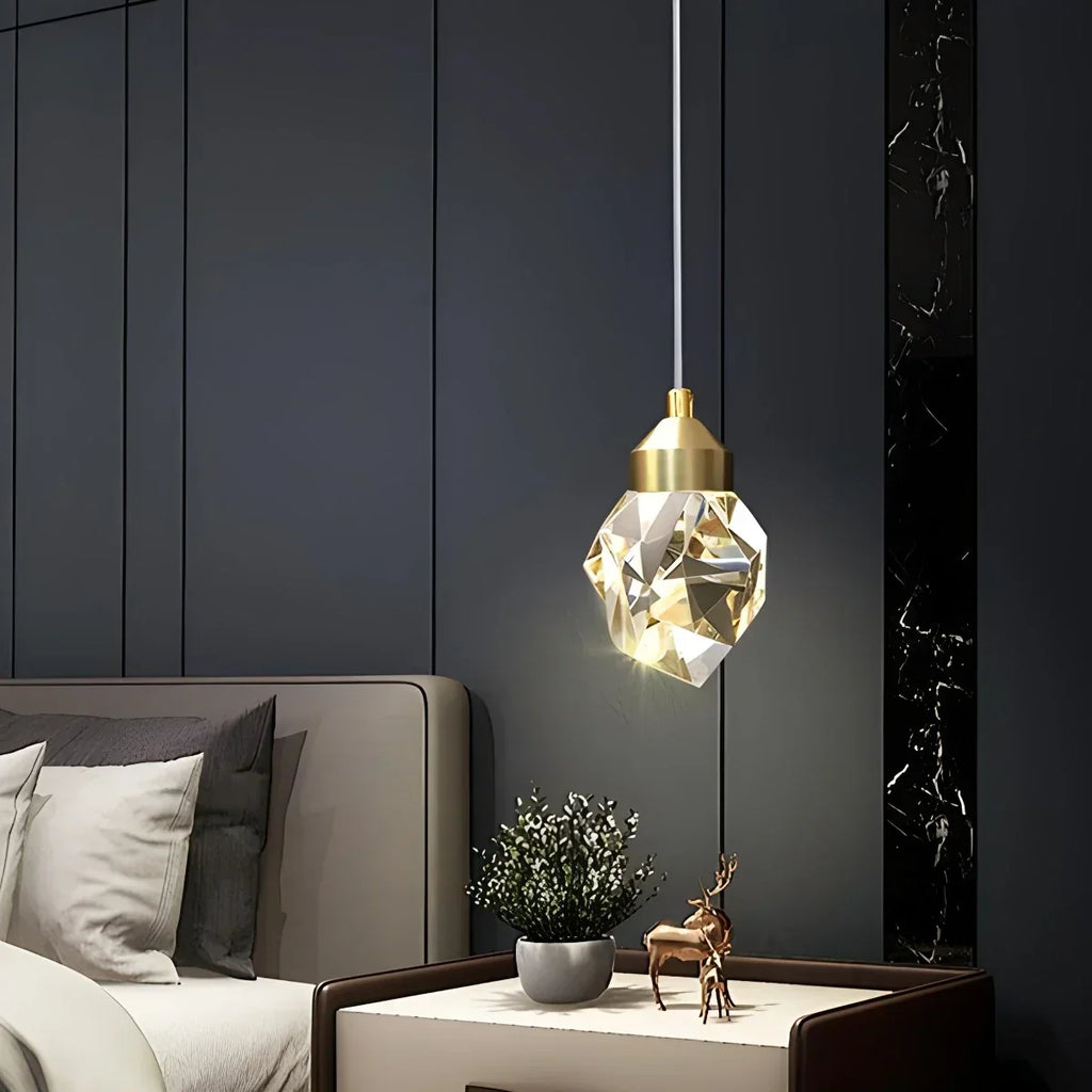 Rock Crystal Rain Chandelier for Living Room | Desfino