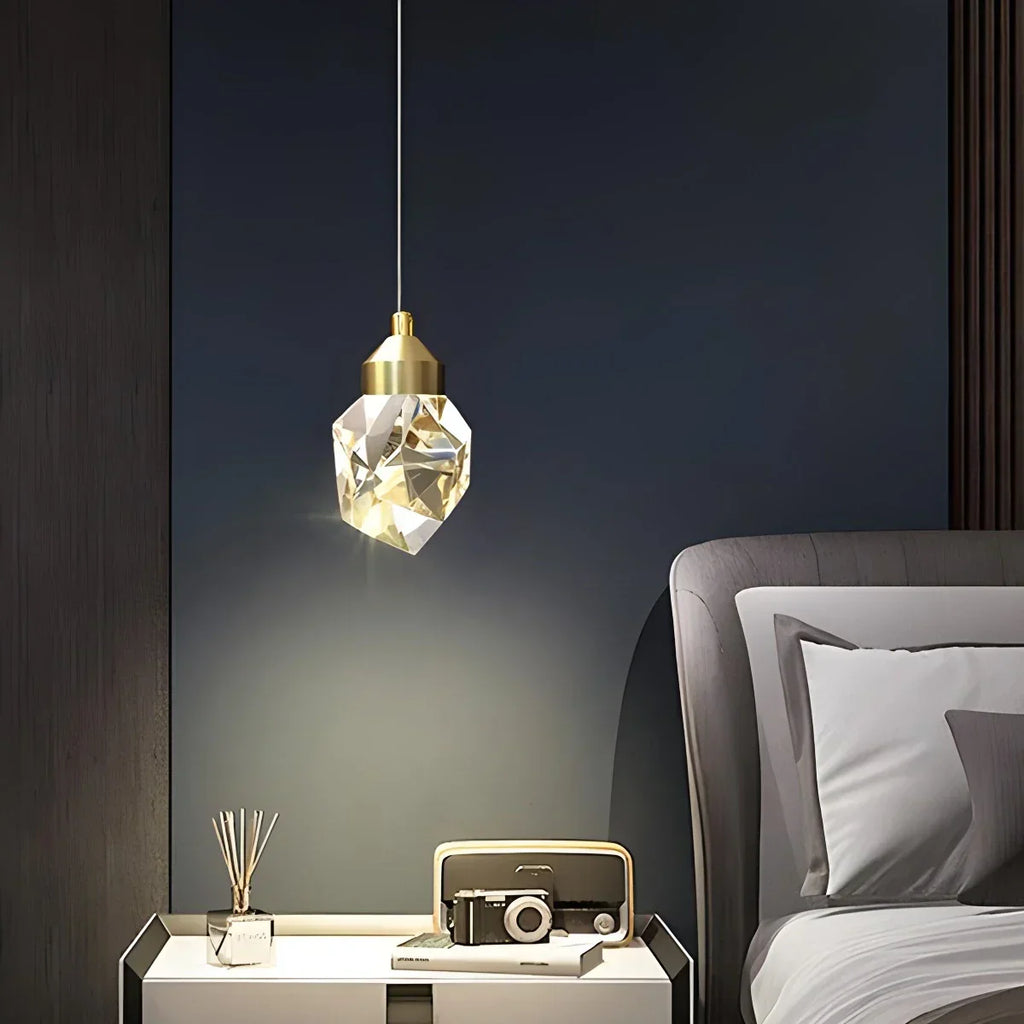 Rock Crystal Rain Chandelier for Living Room | Desfino