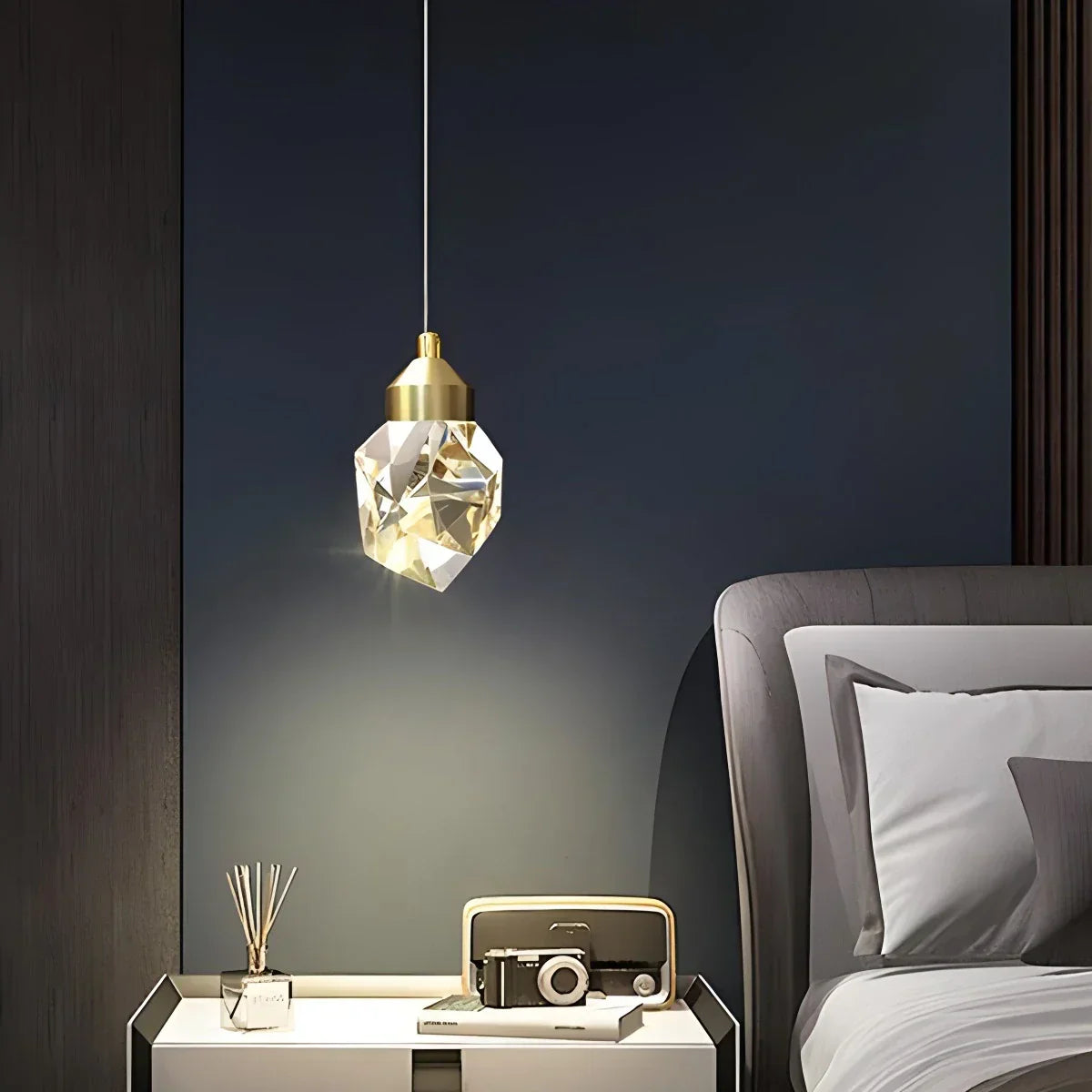 Rock Crystal Rain Chandelier for Living Room | Desfino
