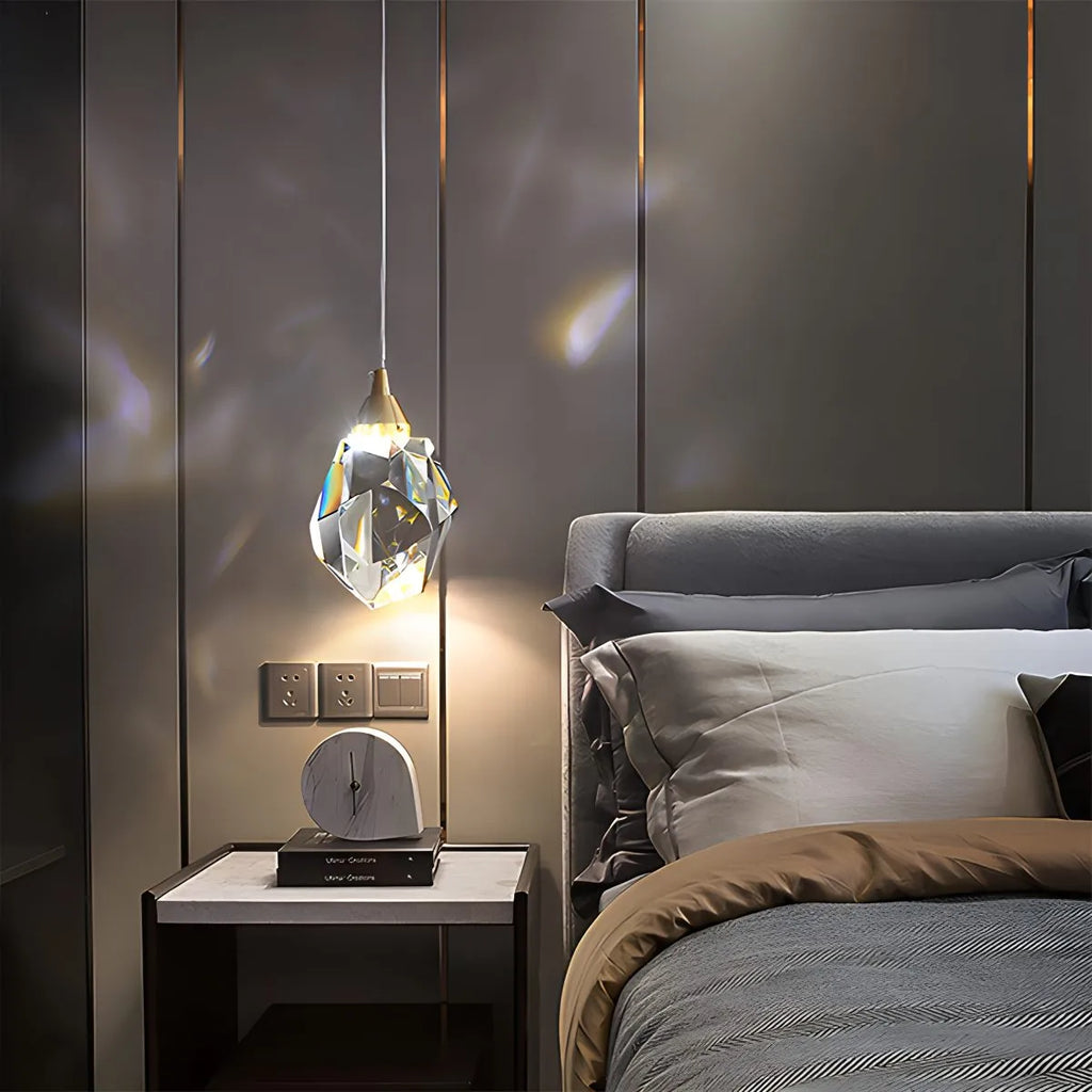 Rock Crystal Rain Chandelier for Living Room | Desfino