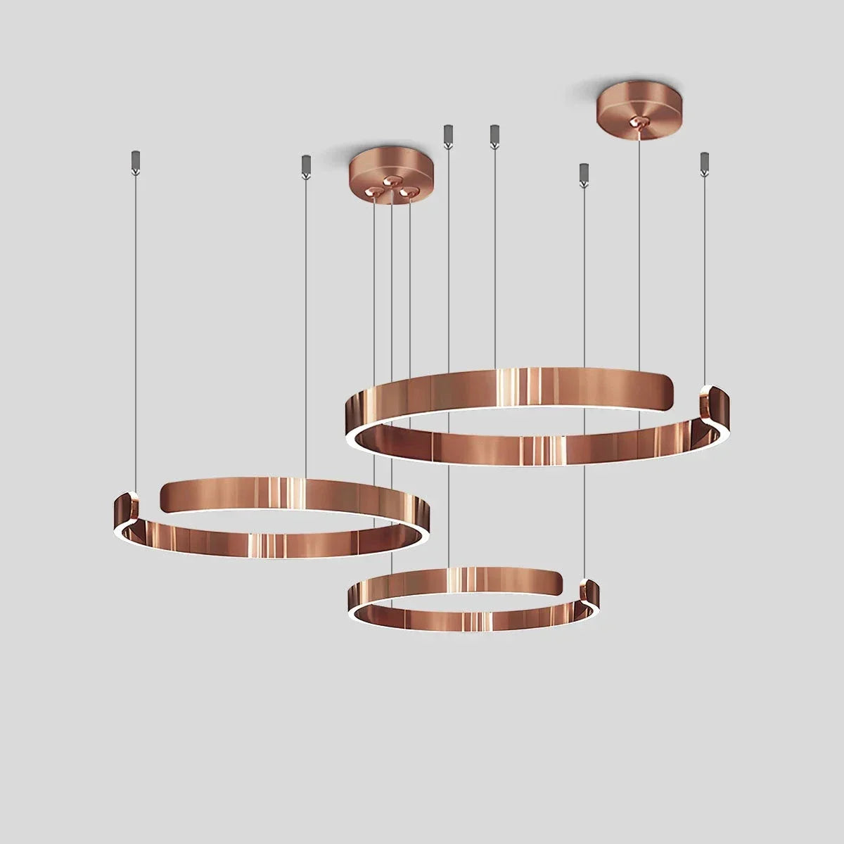 Moderner LED-Ring-Kronleuchter für das Wohnzimmer | Desfino