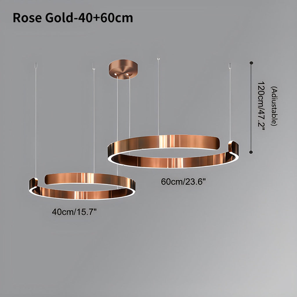 Moderner LED-Ring-Kronleuchter für das Wohnzimmer | Desfino