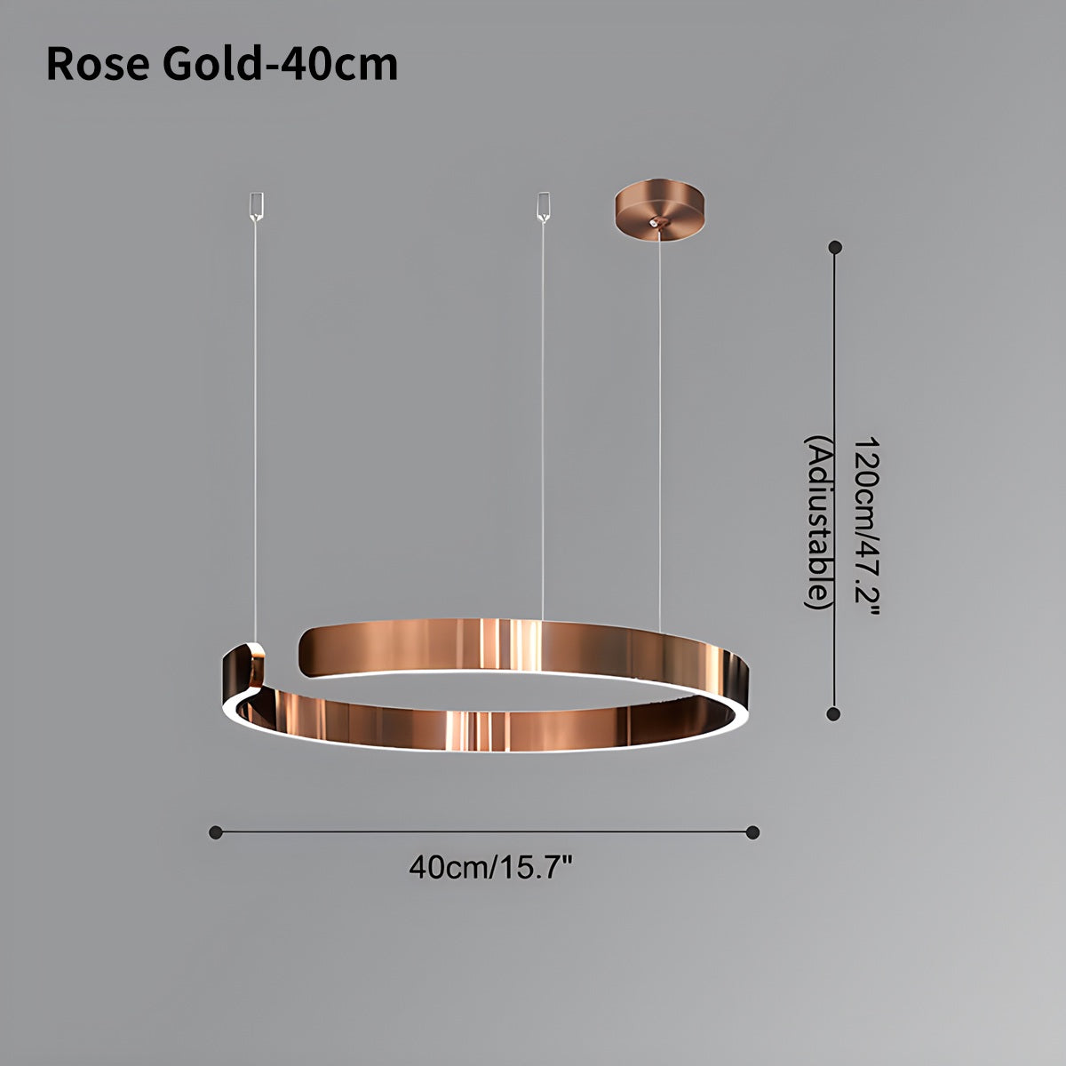 Moderner LED-Ring-Kronleuchter für das Wohnzimmer | Desfino