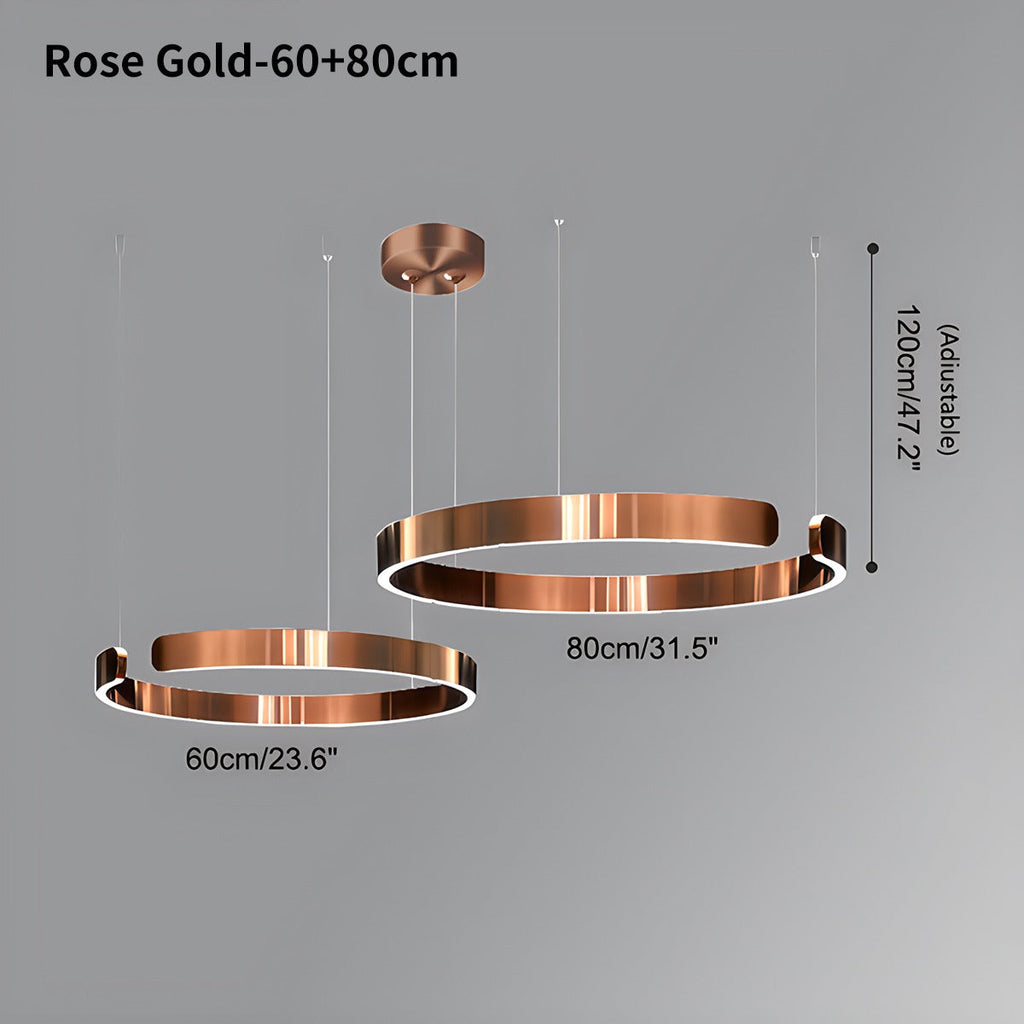 Moderner LED-Ring-Kronleuchter für das Wohnzimmer | Desfino