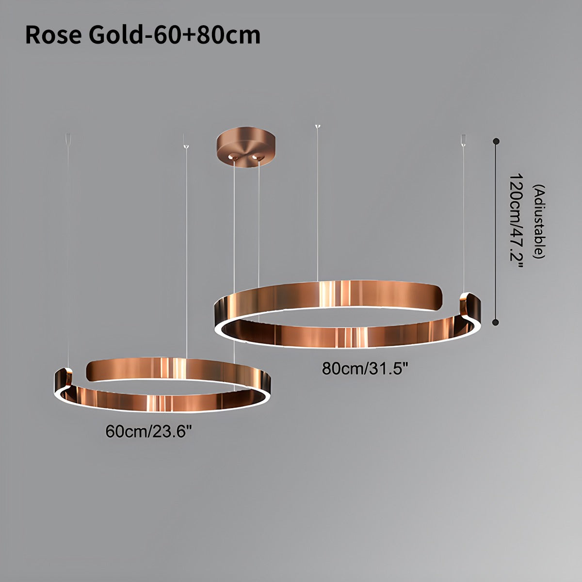 Moderner LED-Ring-Kronleuchter für das Wohnzimmer | Desfino