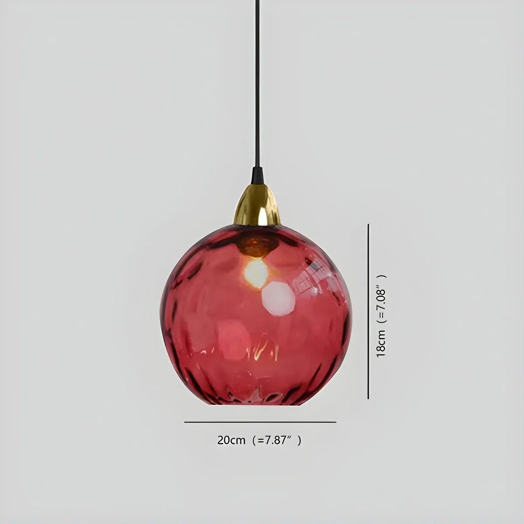 Colorful Glass Ball Pendant Light for Living Room | Desfino