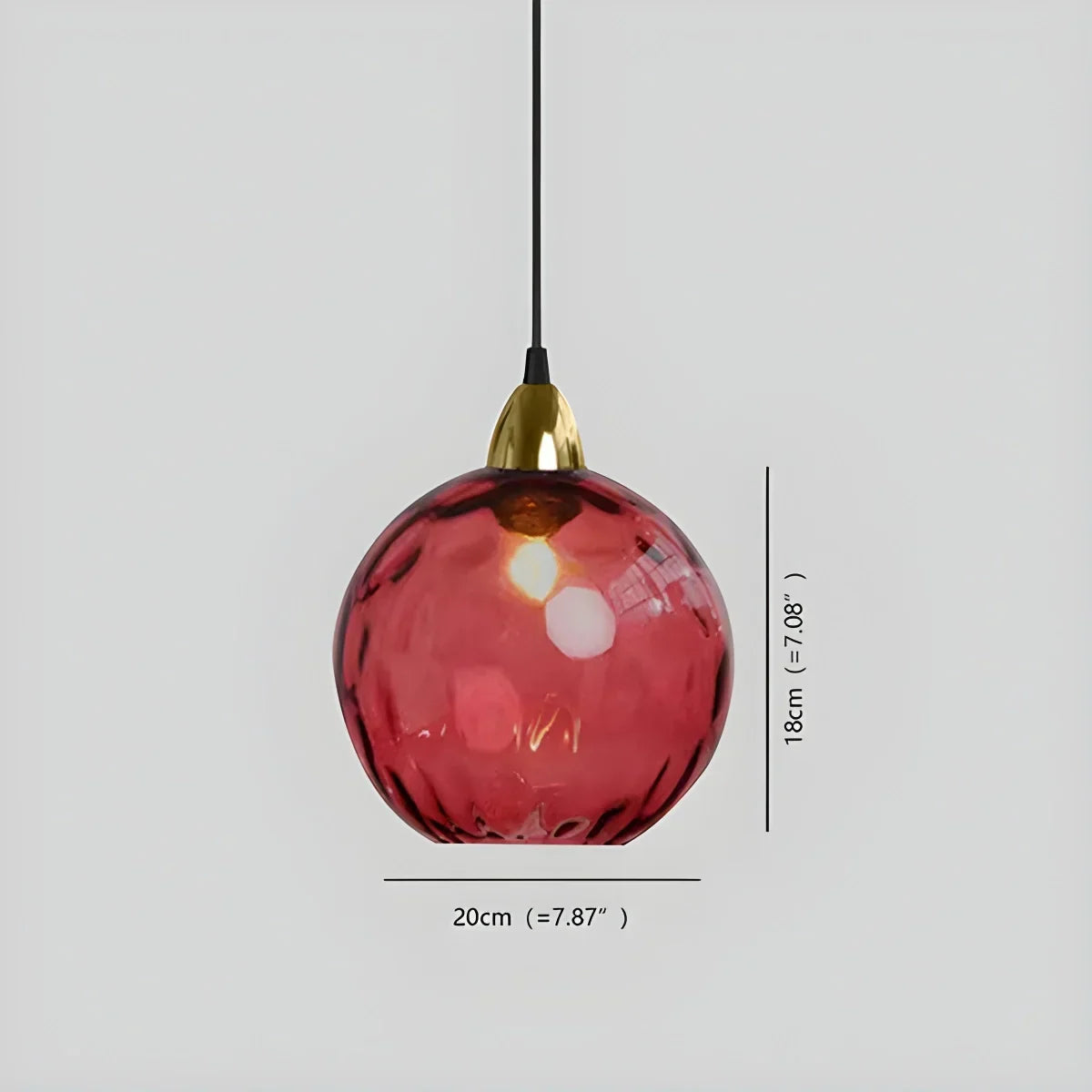 Colorful Glass Ball Pendant Light for Living Room | Desfino