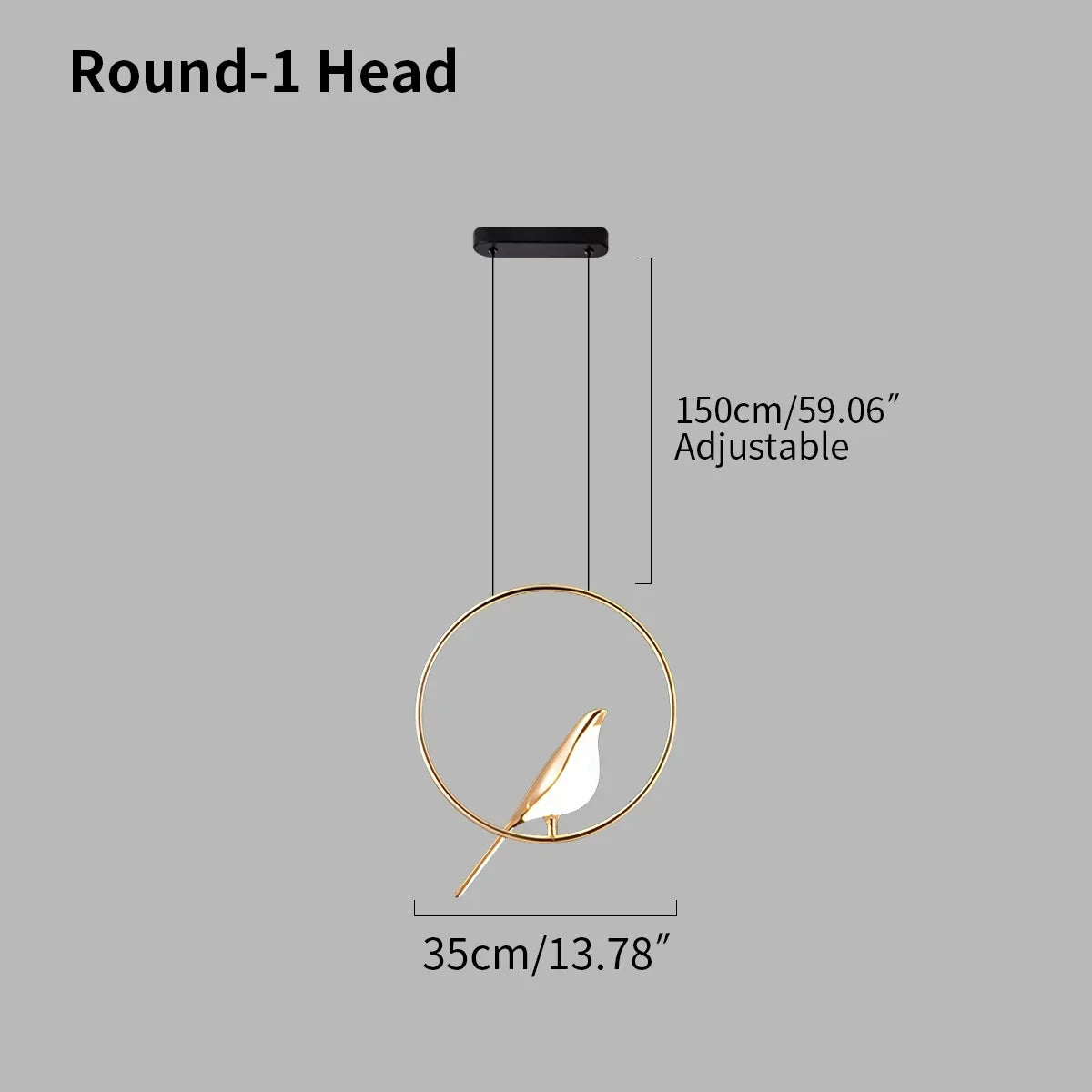 Modern Gold Birds LED Chandelier | Desfino