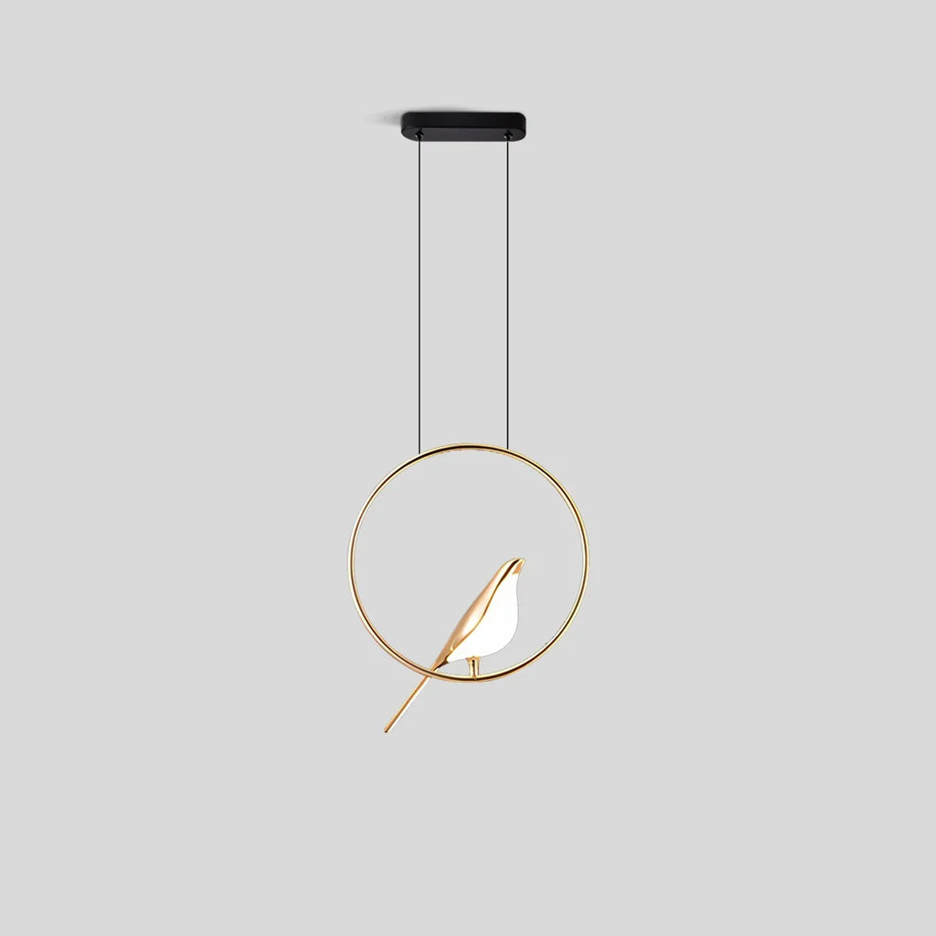 Modern Gold Birds LED Chandelier | Desfino