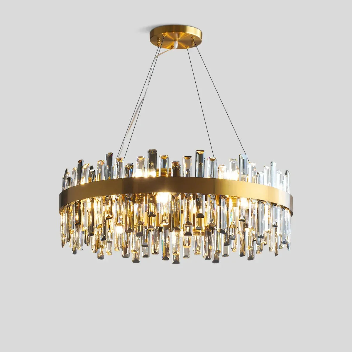 Round Oval Crystal Chandelier | Desfino