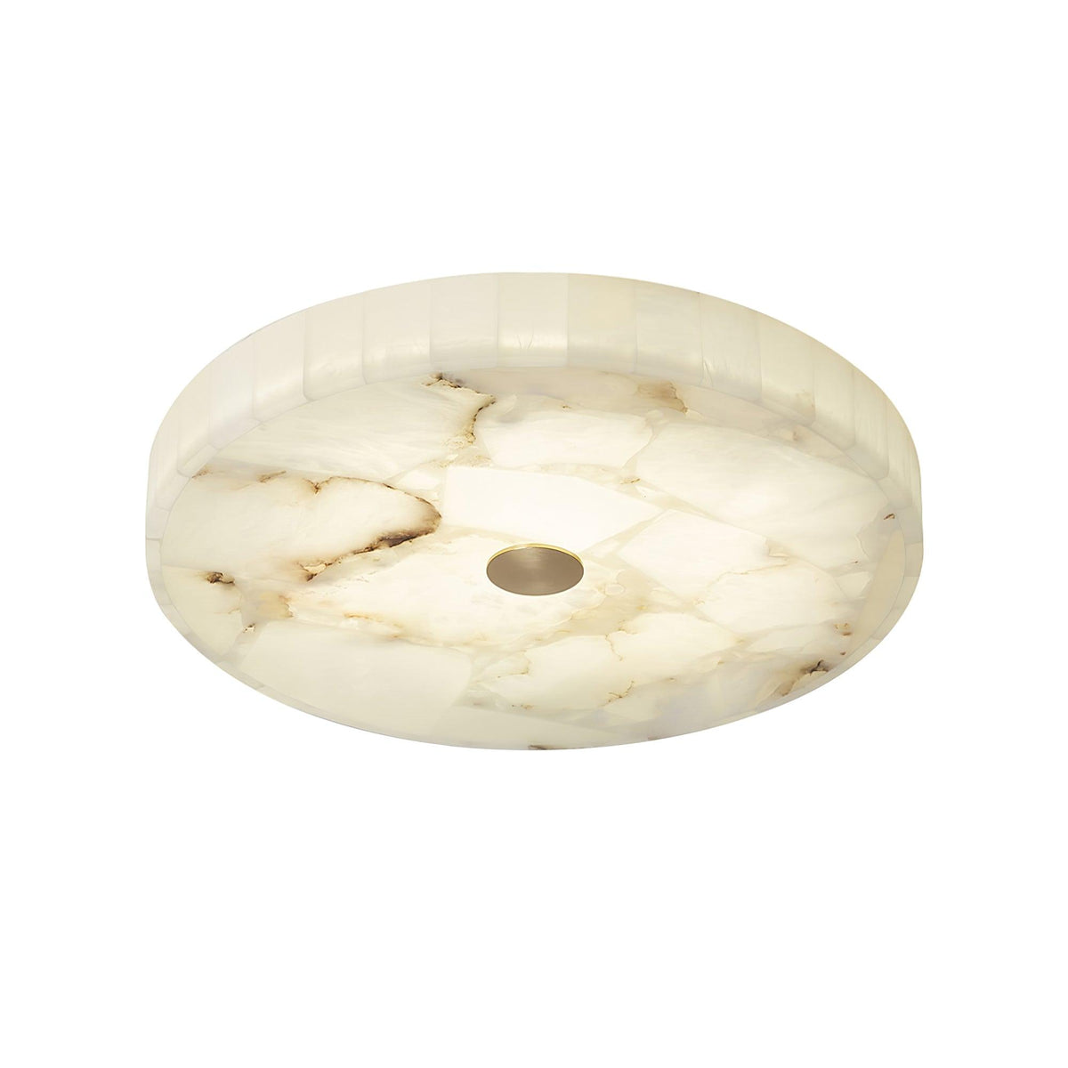 Asterra loftslampe i alabast — klassisk cirkulært design | Desfino