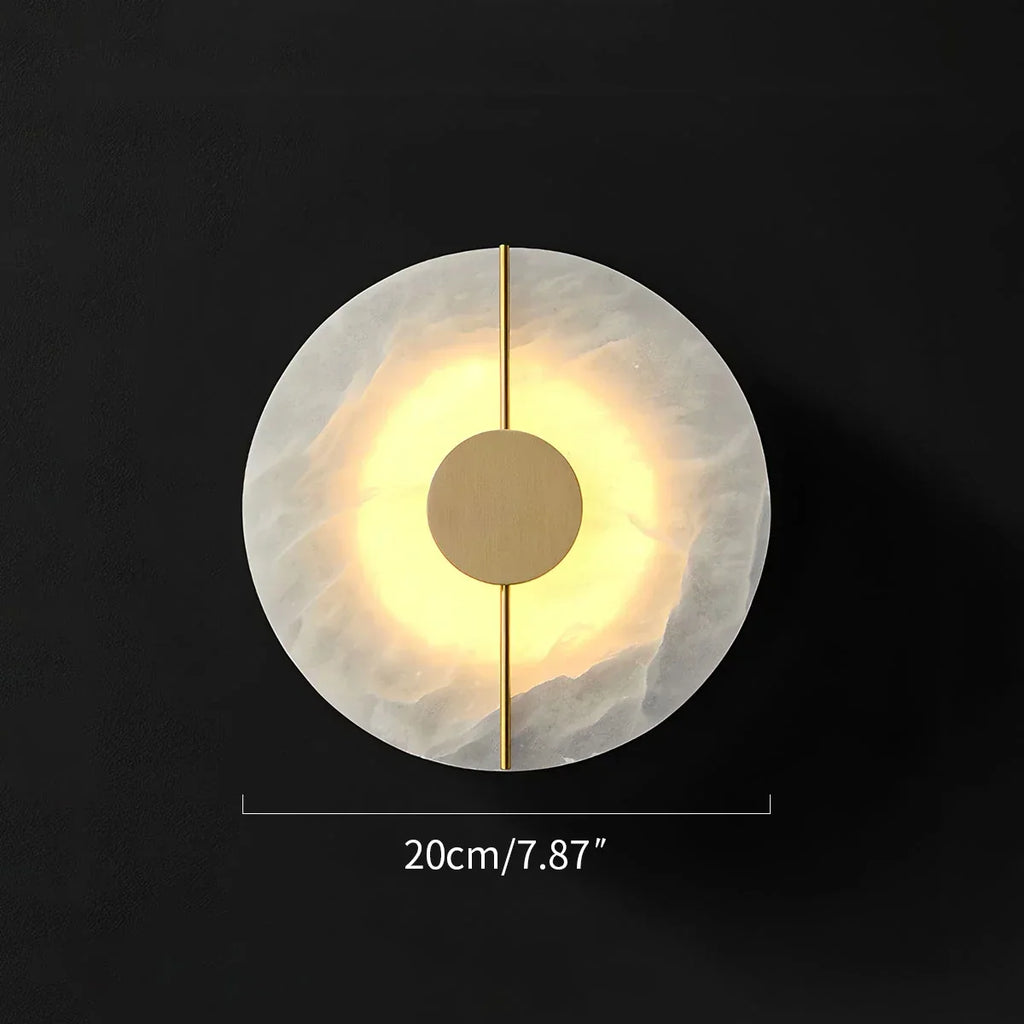 Light Luxury All Copper Spanish Alabaster Wall Light | Desfino