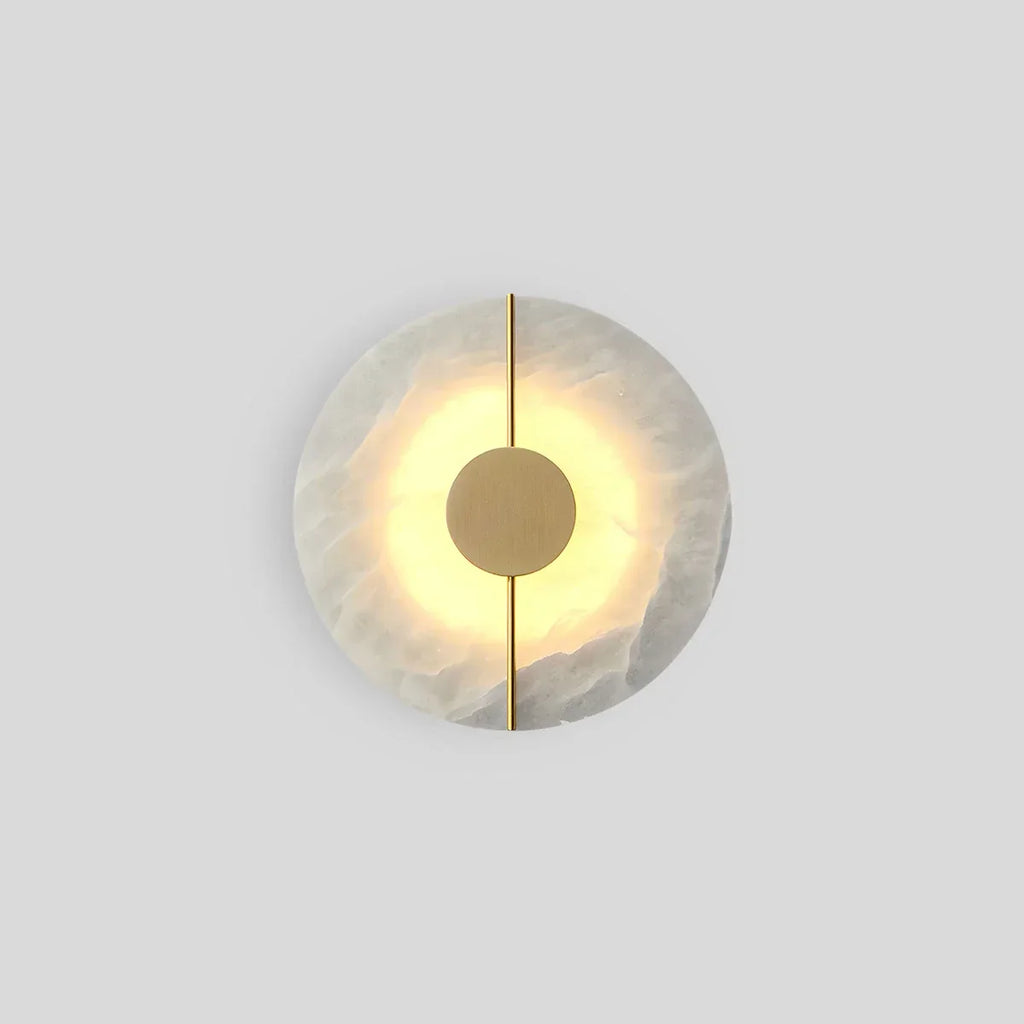 Light Luxury All Copper Spanish Alabaster Wall Light | Desfino