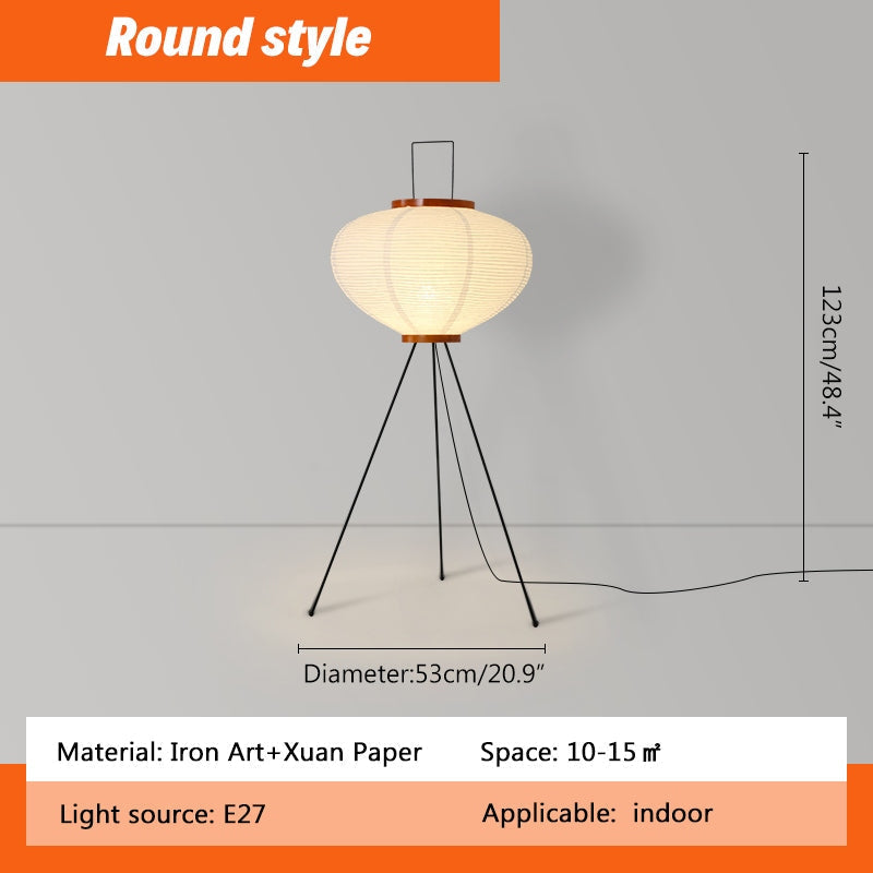 Rice Paper Art Floor & Table Lamp | Desfino