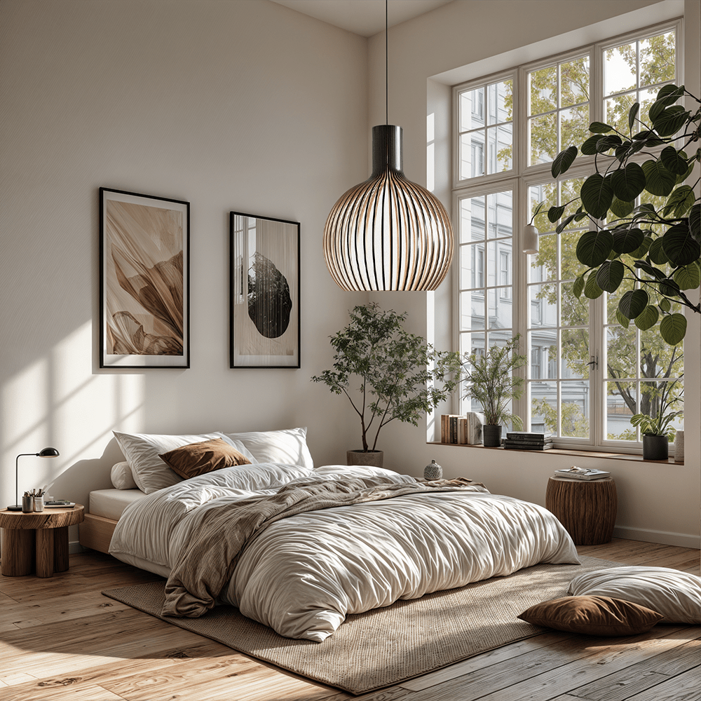 Rustic Wooden Cage Pendant Light – Adjustable Bamboo Hanging Light for Kitchen and Modern Interiors 2