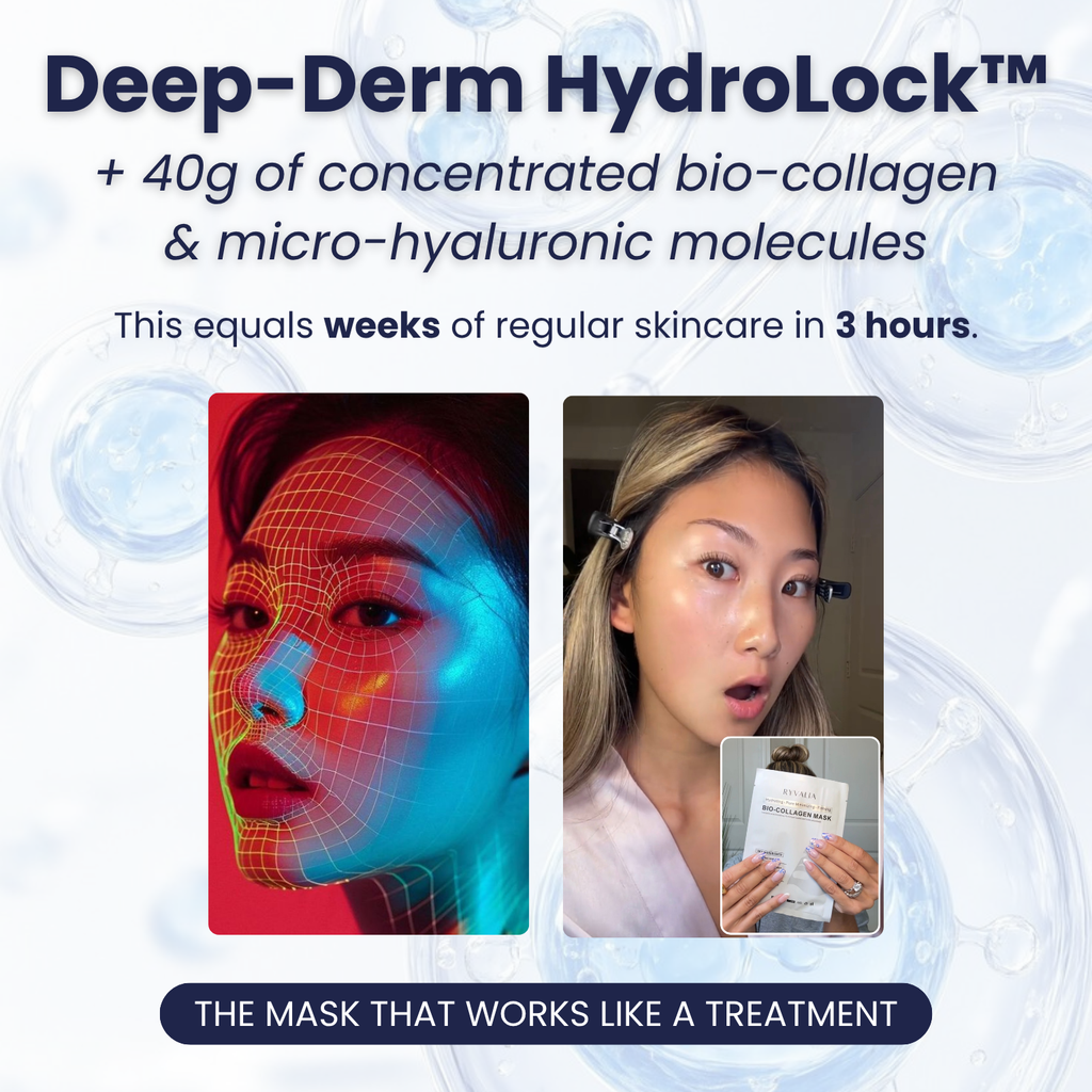 Máscara facial de biocolagénio — hidratação profunda, elasticidade e luminosidade - Desfino
